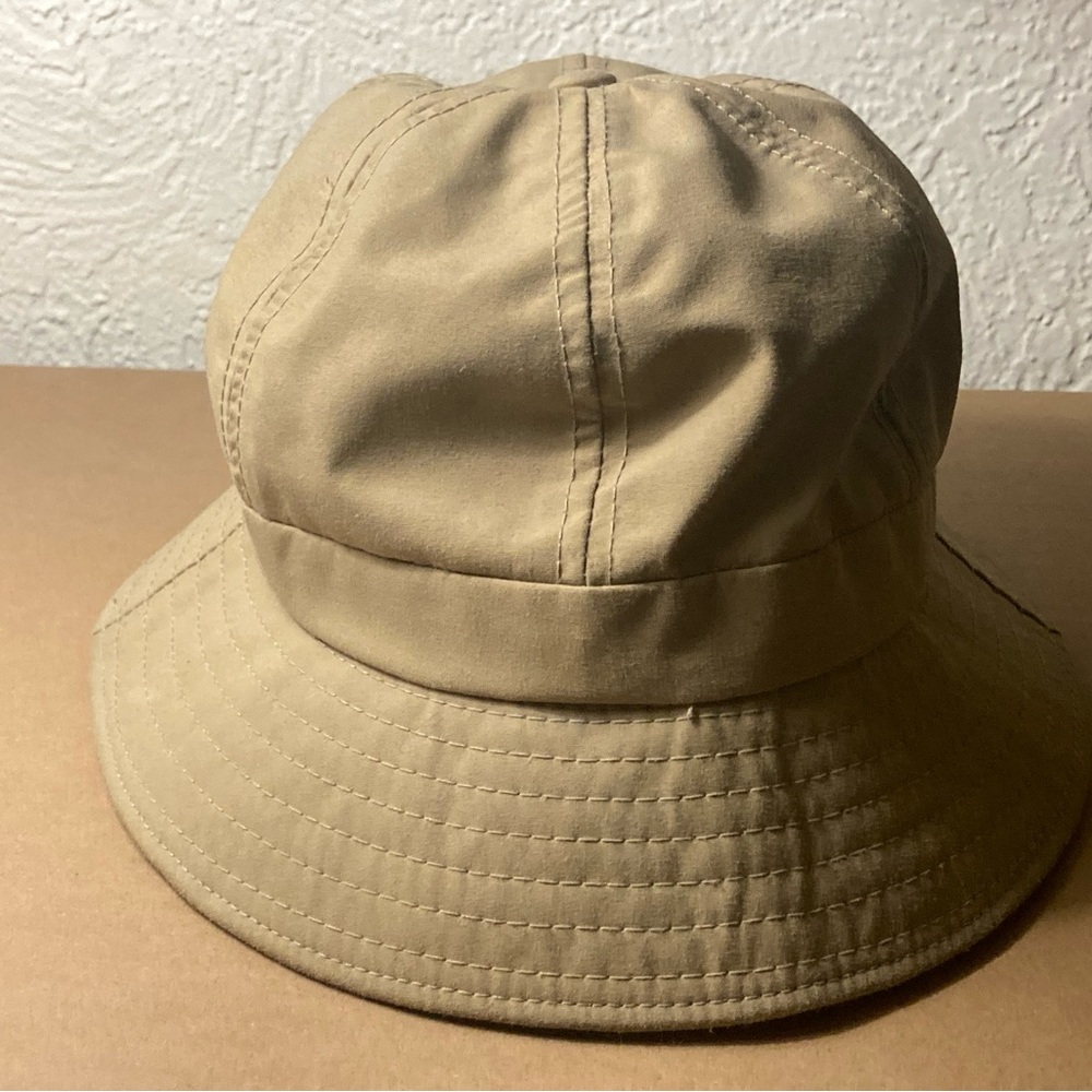 Vintage 80s/90s Columbia Sportswear Gore-Tex Beige Bucket Hat. Medium USA Made.